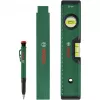 Bosch PowerTools märgistuskomplekt, 3-osaline (roheline/must) – süvamarker, universaalne marker ja puusepapliiats