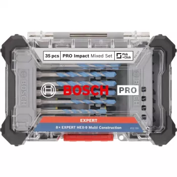 Bosch PRO Impact and Multi Set 35-osaline kruvikeeraja otsakute komplekt 2608521U82