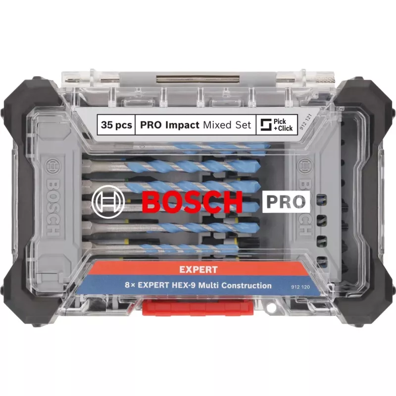 Bosch PRO Impact and Multi Set 35-osaline kruvikeeraja otsakute komplekt 2608521U82