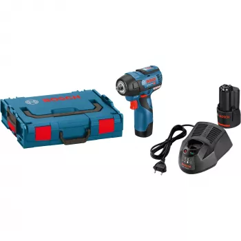 Bosch Professional GDS 12V-115 juhtmeta löökmutrivõti 2x 3.0Ah Li-Ion akuga, L-BOXX