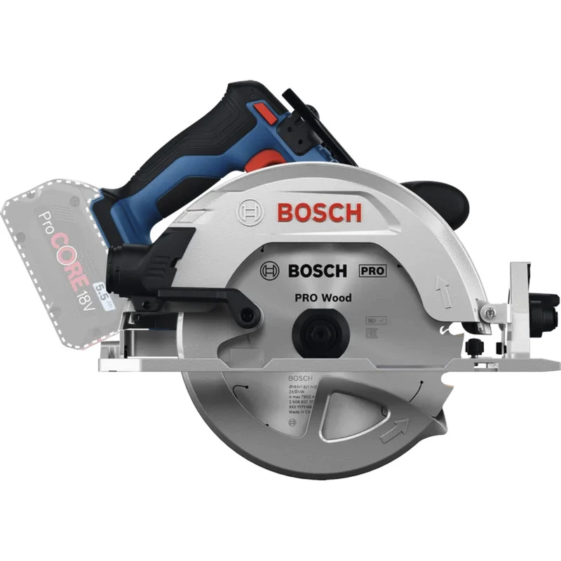 Bosch Professional GKS 18V-68-2 Juhtmeta käsiketassaag, 18V, 190mm ketas, Solo (ilma aku ja laadijata), sinine/must, L-BOXX-is