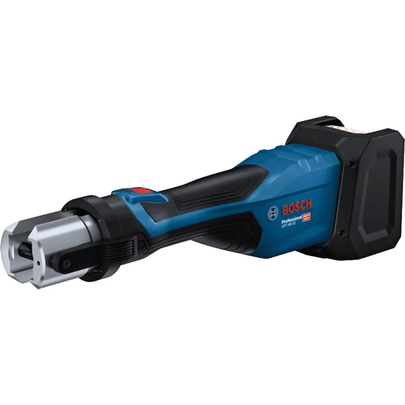 Bosch Professional GPT 18V-32 juhtmevaba pressimistööriist, ainutööriist, komplekt TH, 18V, sinine, ilma aku ja laadijata, 3 standardset TH pressimislõuga, L-BOXX kastis