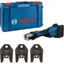 Bosch Professional GPT 18V-32 juhtmevaba pressimistööriist, ainutööriist, komplekt TH, 18V, sinine, ilma aku ja laadijata, 3 standardset TH pressimislõuga, L-BOXX kastis