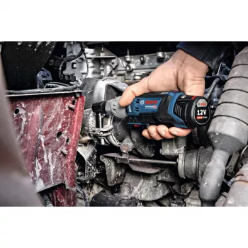 BOSCH Professional GRC 12V-60 3/8 SN Akumulaatoriga pöördmutterkeeraja, 3/8 tolline kandiline otsik, 60 Nm, 12 V, sinine/must (ilma akuta)