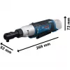 BOSCH Professional GRC 12V-60 3/8 SN Akumulaatoriga pöördmutterkeeraja, 3/8 tolline kandiline otsik, 60 Nm, 12 V, sinine/must (ilma akuta)