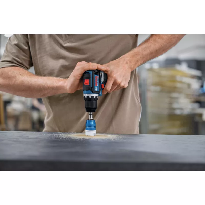 Bosch Professional GSR 12V-32 Juhtmeta puur-kruvikeeraja (12V, 2x 2.0Ah Li-Ion, 36-osaline tarvikukomplekt, tööriistakott, sinine/must)