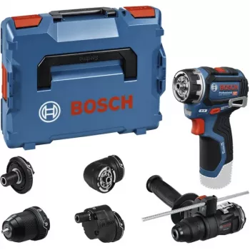 Bosch Professional GSR 12V-32 FC Akutrell/Keeraja 12V (Sinine/Must, Tööriist ilma akuta, 5 adapterit, L-BOXX)