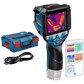 Bosch Professional GTC 600 C termokaamera koos Click&Go-ga, -20 kuni 600 °C, 9 Hz, 256x192 IR eraldusvõime, 3,5-tolline ekraan, Wi-Fi, USB-C, IP54 0.601.083.508