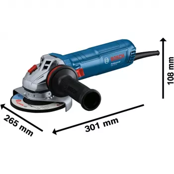 Bosch Professional GWS 12-125 06013A6106 Nurklihvija 125 mm 1200 W Muudetava kiirusega