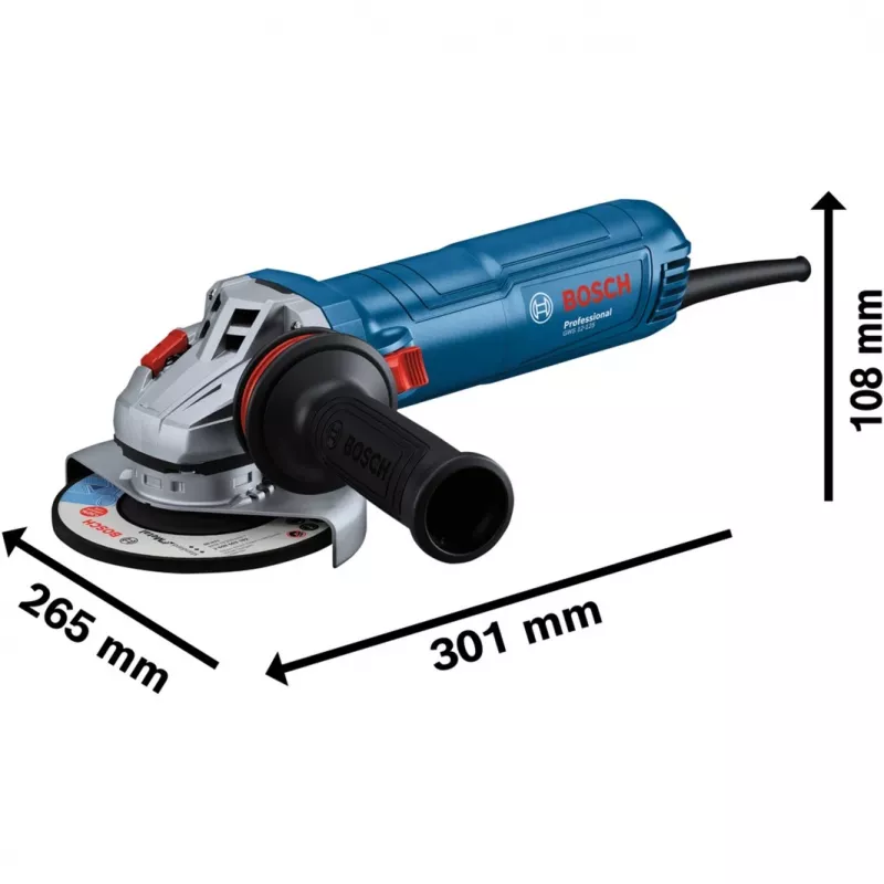Bosch Professional GWS 12-125 06013A6106 Nurklihvija 125 mm 1200 W Muudetava kiirusega