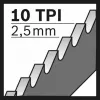 Bosch S 1122 HF Progressor puidu ja metalli jaoks, bimetallist sabasaeleht (225 mm, 6/10 TPI, 1 tk)