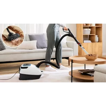 Bosch Serie 6 ProSilence Kotiga Tolmuimeja BGB6SIL0L, Titaanmust, 600W, 4L Tolmukott, HEPA Filter, 66 dB(A)