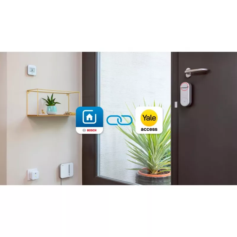 BOSCH SMARTHOME Smart Home Action Package Smart Closing (Valge, 1x Yale Linus Smart Lock, 1x Smart Home Controller)