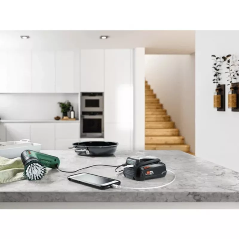 Bosch UniUSB 18V-15 laadija 18V POWER FOR ALL akudele USB-C pesaga (1600A02WS1)