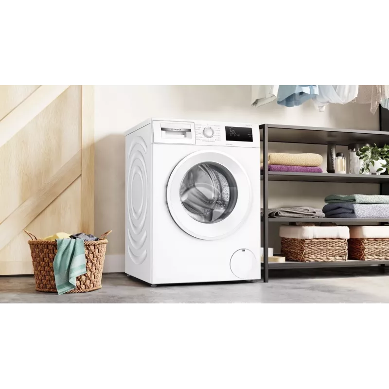 Bosch WAN2408LSN Vabaltseisev Esilaadiv Pesumasin, 8 kg, 1200 p/min, Energiaklass C, Valge