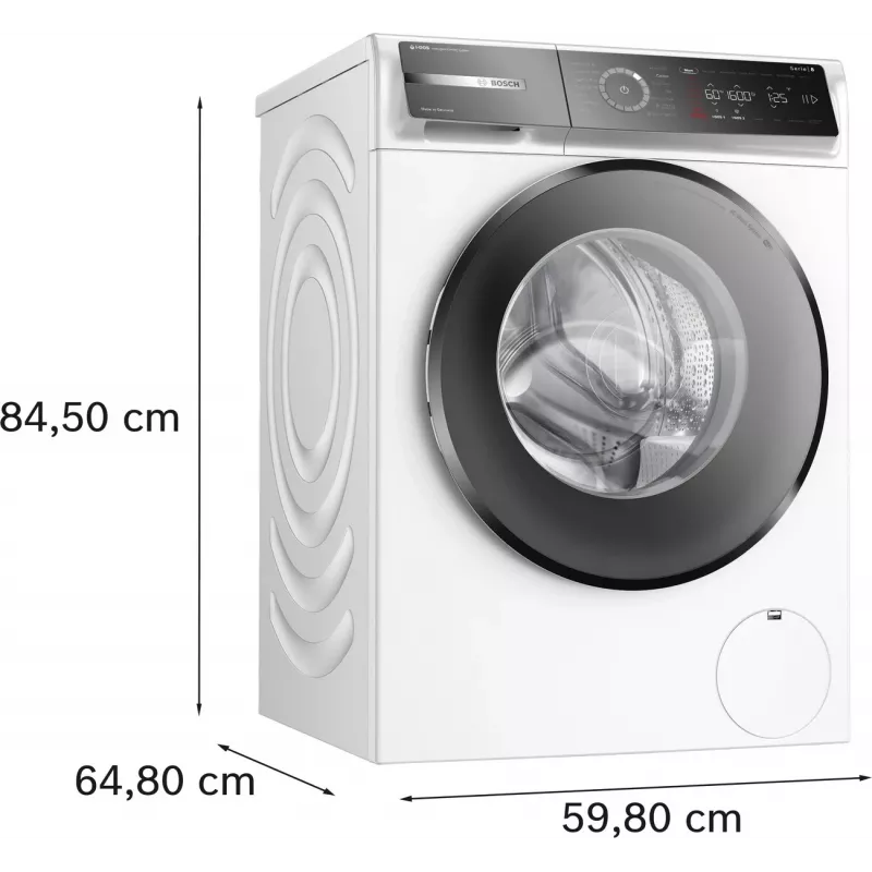 Bosch WGB266A0SN Eestlaetav Pesumasin, 10 kg, 1600 p/min, A energiaklass, Valge
