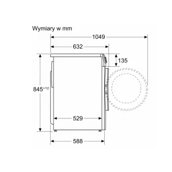 BOSCH WGG254ZGPL 9 kg esitäitmisega pesumasin i-DOS ja Home Connect