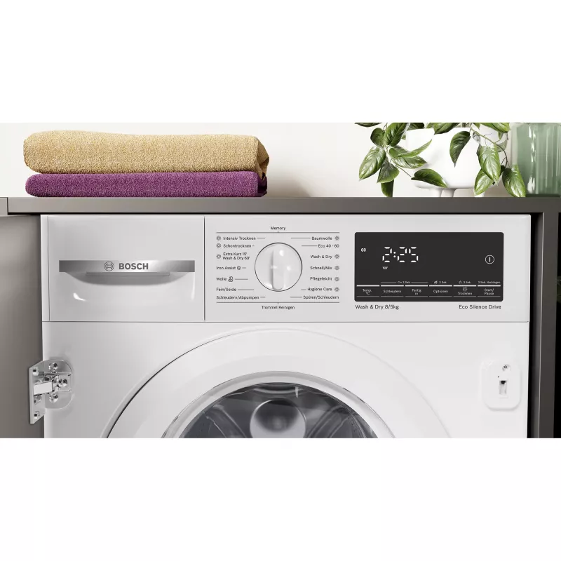 BOSCH WKD28490 Serie 6 Sisseehitatav Pesu-Kuivati (Valge)