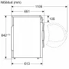 Bosch WQB246DLSN 9 kg eestlaetav pesumasin i-DOS ja Home Connect funktsiooniga