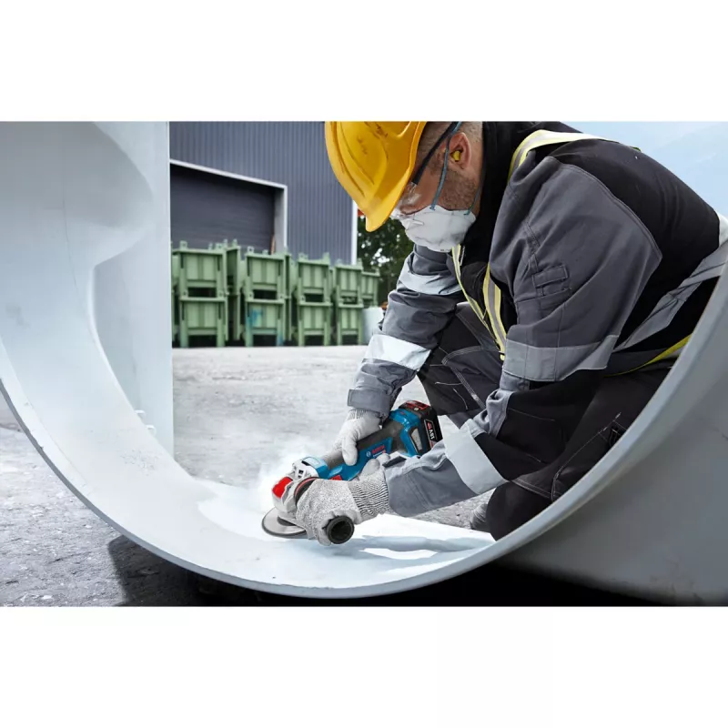 BOSCH X-LOCK Juhtmeta Nurklihvija GWX 18V-11 S Professional Solo, 18V, 125mm, Sinine/Must, Ainult Tööriist