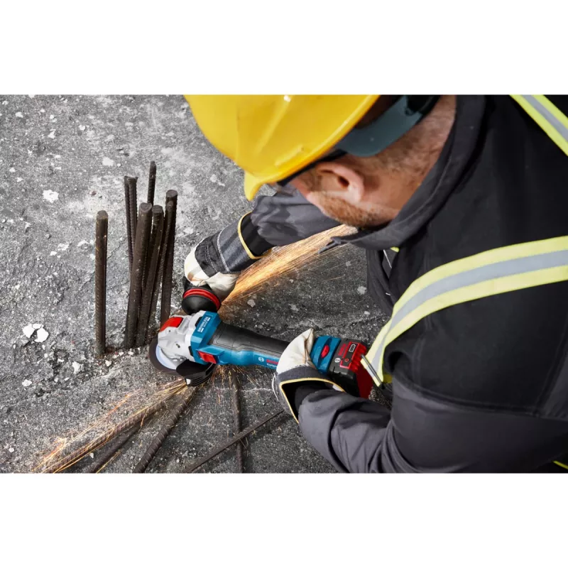 BOSCH X-LOCK Juhtmeta Nurklihvija GWX 18V-11 S Professional Solo, 18V, 125mm, Sinine/Must, Ainult Tööriist