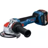 BOSCH X-LOCK Juhtmeta Nurklihvija GWX 18V-11 S Professional Solo, 18V, 125mm, Sinine/Must, Ainult Tööriist
