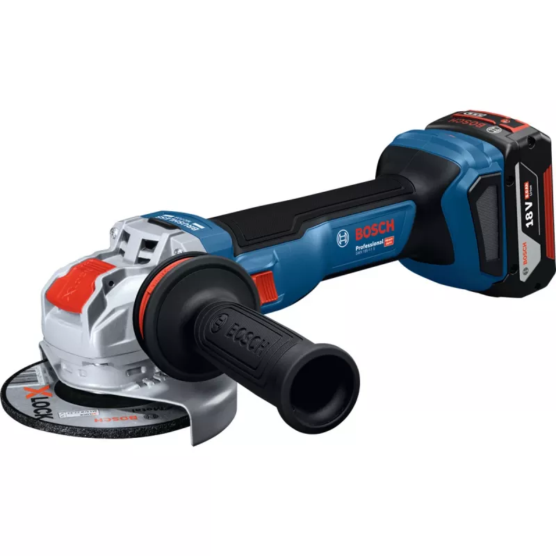 BOSCH X-LOCK Juhtmeta Nurklihvija GWX 18V-11 S Professional Solo, 18V, 125mm, Sinine/Must, Ainult Tööriist