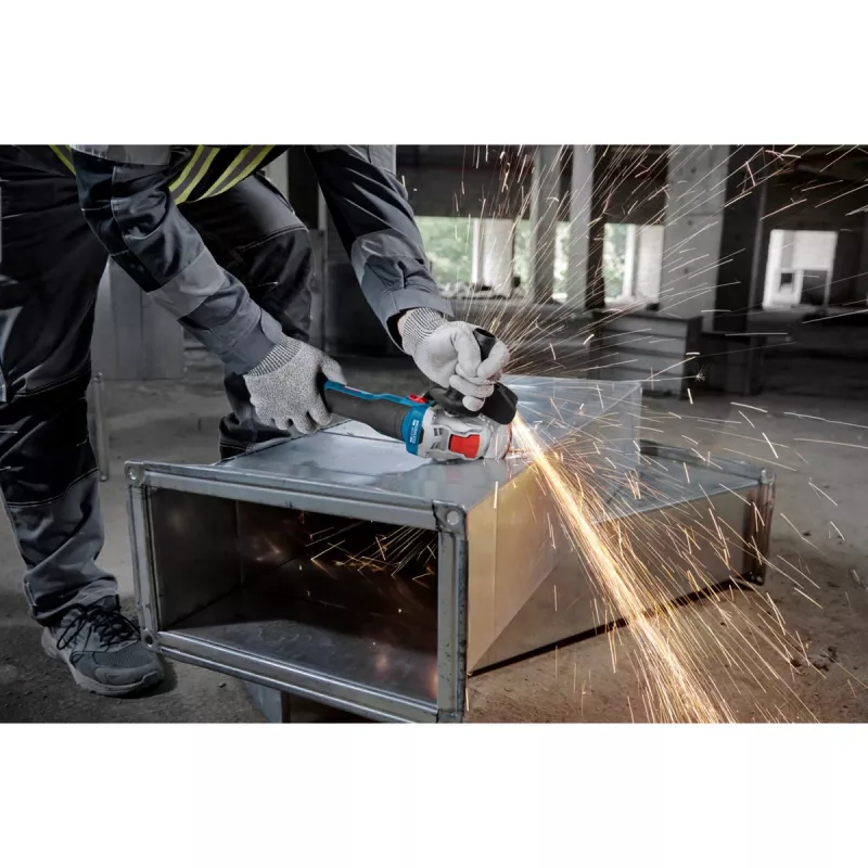 BOSCH X-LOCK juhtmeta nurklihvija GWX 18V-8 Professional Solo, 18V, sinine/must, 125 mm (ilma akuta)