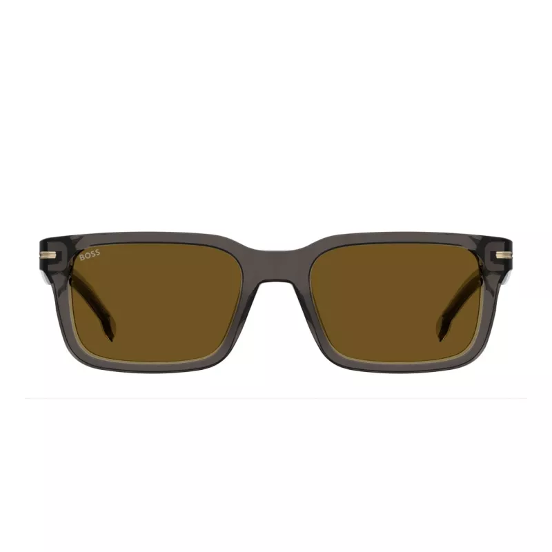 BOSS BOSS1628SKB7 Meeste ristkülikukujulised päikeseprillid Dark Havana Grey