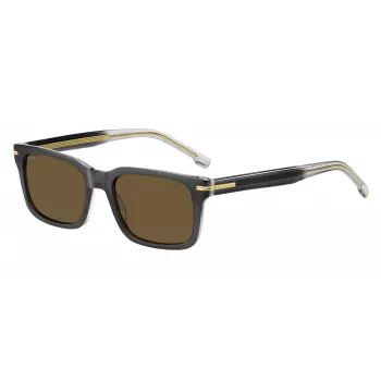 BOSS BOSS1628SKB7 Meeste ristkülikukujulised päikeseprillid Dark Havana Grey