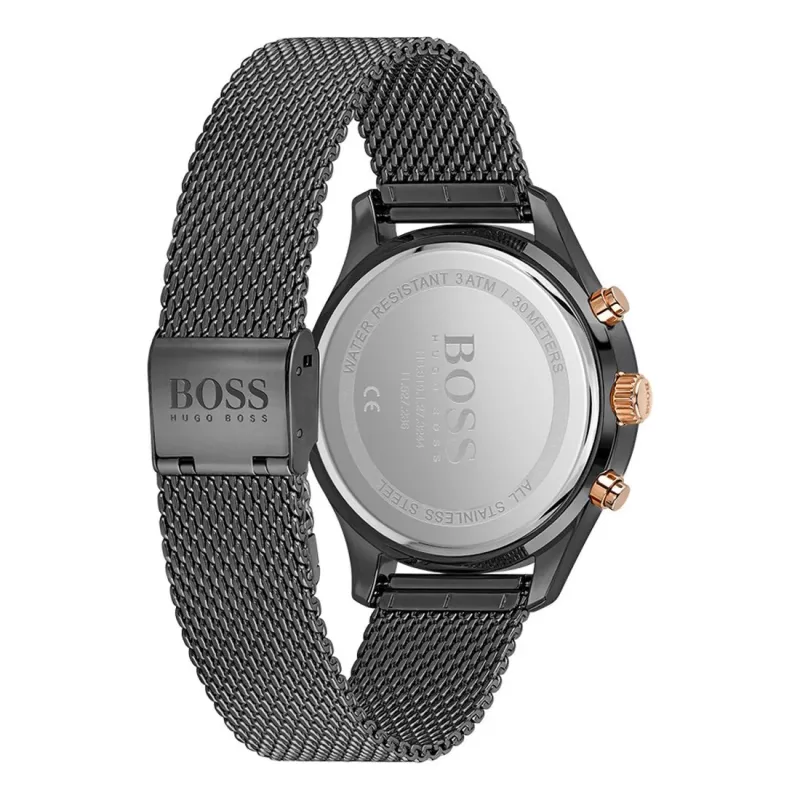 BOSS Hero meeste kvartskronograafkell 1513811 42 mm roostevabast terasest sinise numbrilaual