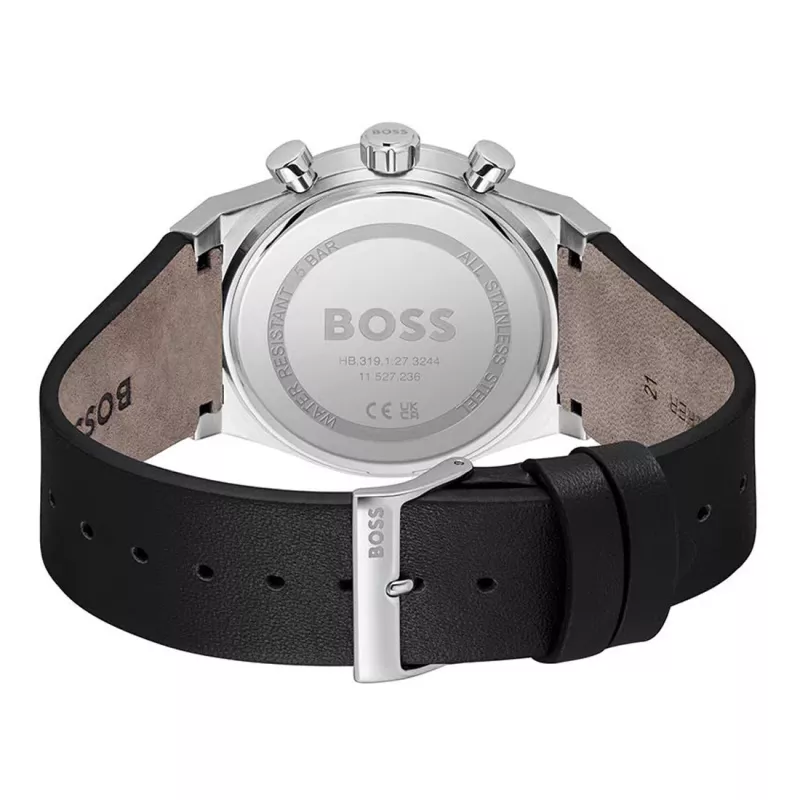 BOSS Hero meeste kvartskronograafkell 1514218 41mm roostevabast terasest sinise sihverplaadiga