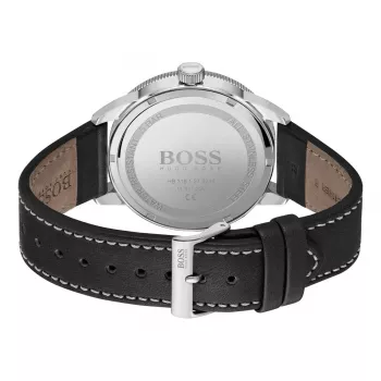 BOSS meeste Grand Prix kronograafkell 1513898 44mm musta numbrilauga nahkrihm