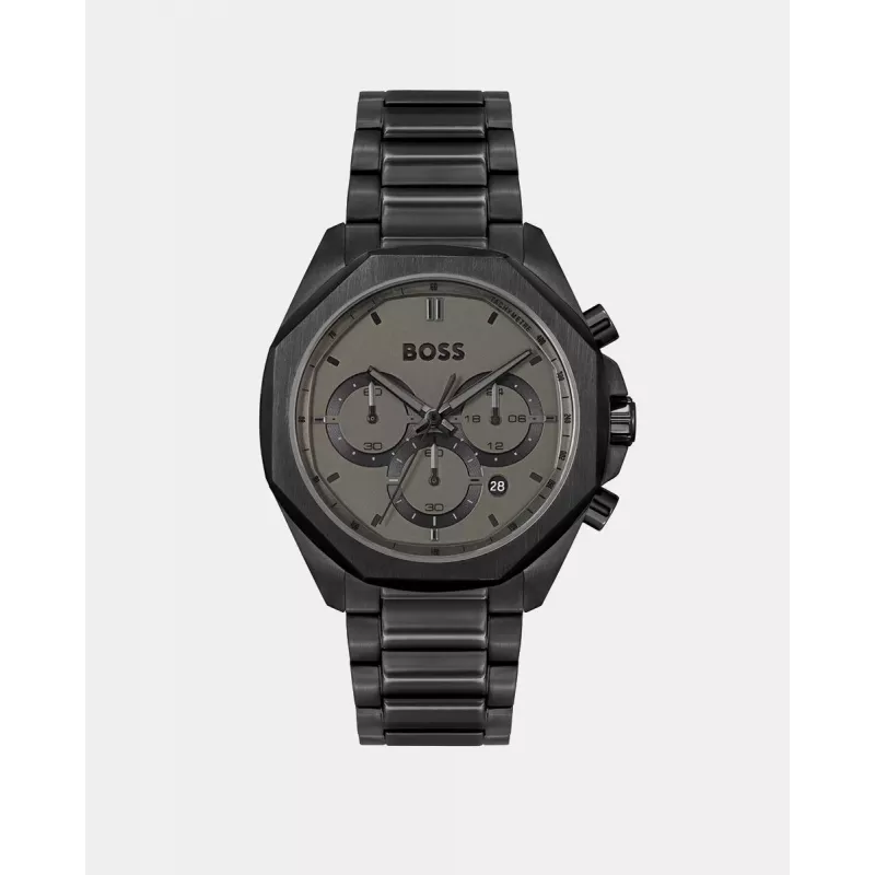 BOSS Men's Skymaster Chronograph Watch 1514016 44mm Stainless Steel Blue Dial
