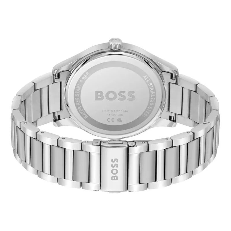 BOSS meeste käekell 1513979 Pilot Edition 43mm sinise numbrilaud ja pruuni nahkrihmaga
