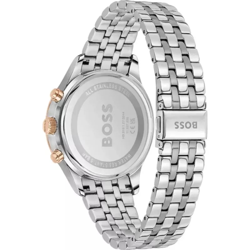 BOSS meeste kell 1514158 42mm roostevaba teras sinine sihverplaat Milanese mesh käevõru