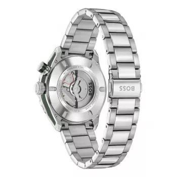 BOSS meeste käekell 1514178 42mm roostevaba teras sinine sihverplaat kronograaf