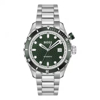 BOSS meeste käekell 1514178 42mm roostevaba teras sinine sihverplaat kronograaf