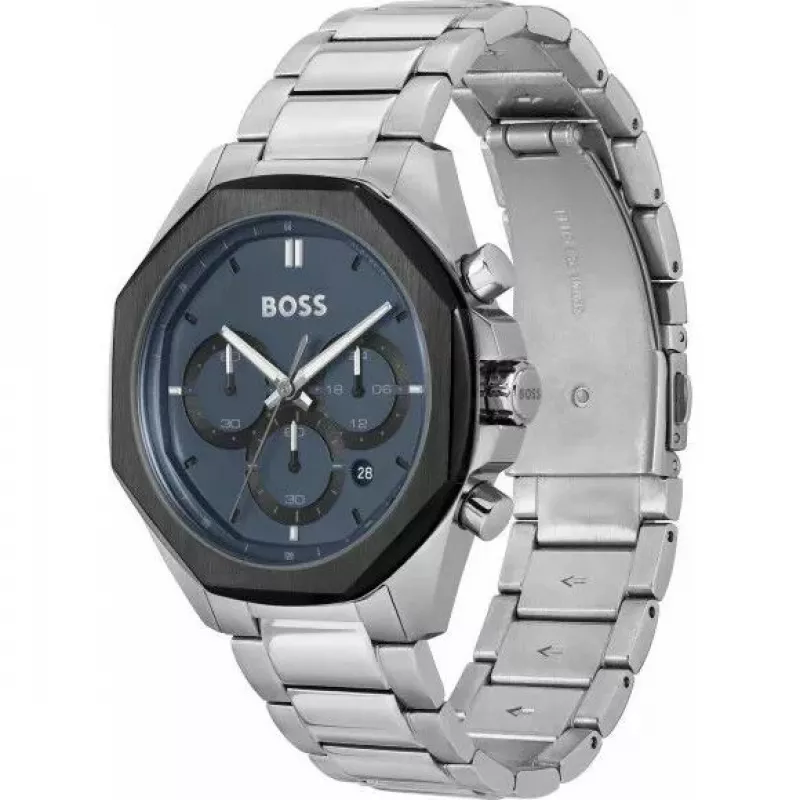 BOSS Skymaster meeste kronograafkell 1514015 43mm roostevaba teras sinine sihverplaat