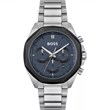 BOSS Skymaster meeste kronograafkell 1514015 43mm roostevaba teras sinine sihverplaat