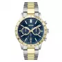 BOSS Skymaster meeste kvartskronograafkell 1514163 44mm sinise numbrilaud ja roostevabast terasest võrkrihm