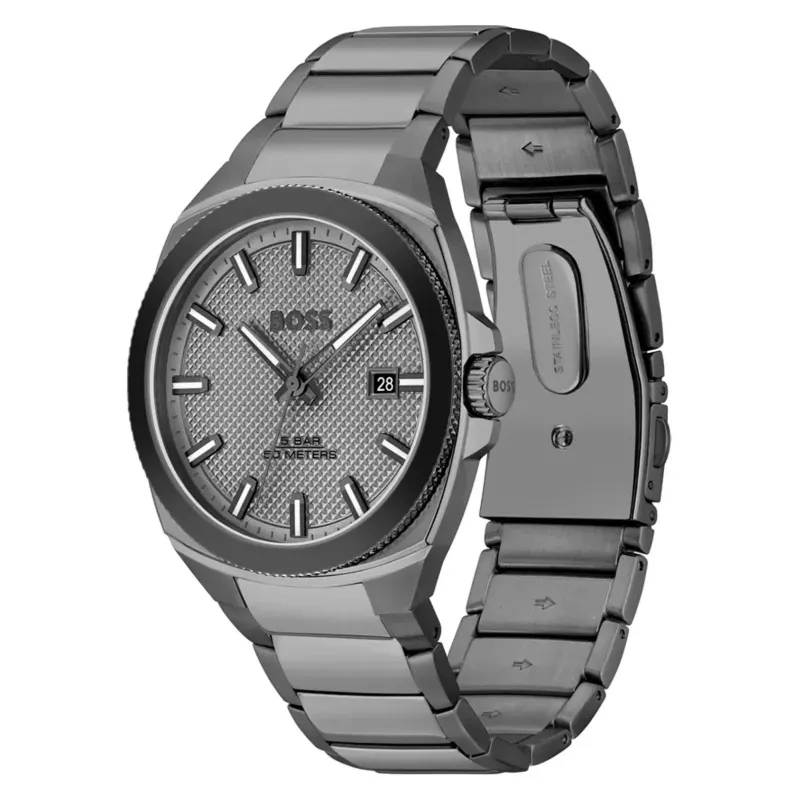 BOSS Skymaster meeste kvartskell 1514137 41mm sinise numbrilaud ja roostevabast terasest võrkrihm
