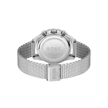 BOSS Velocity meeste kronograafkell 1513905 46mm must silikoon