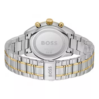 BOSS Velocity meeste kvartskronograafkell 1514227 44mm must silikoon