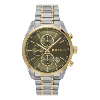 BOSS Velocity meeste kvartskronograafkell 1514227 44mm must silikoon