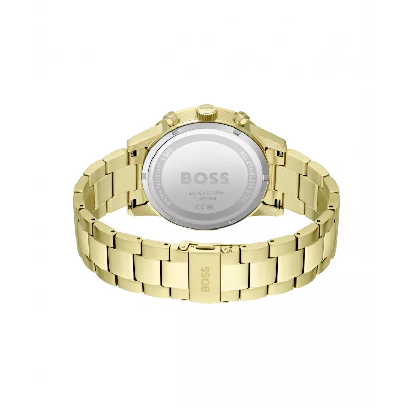 BOSS Watch Man 1513923 (46mm) - Sinine sihverplaat, roostevabast terasest kronograaf