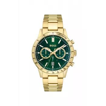 BOSS Watch Man 1513923 (46mm) - Sinine sihverplaat, roostevabast terasest kronograaf