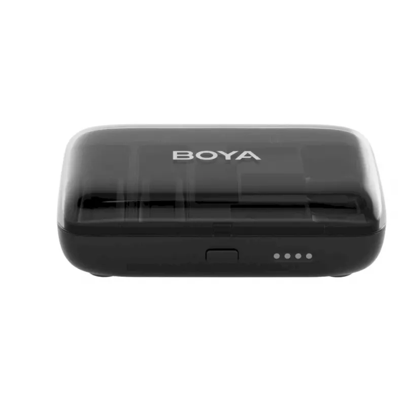 BOYA BOYALINK-TX Traadita mikrofonisüsteem, 2.4GHz, 1 vastuvõtja ja 2 saatjat, ülipikk aku tööiga, must