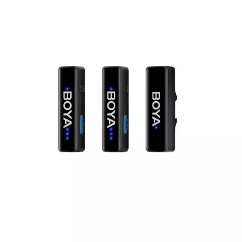 BOYA BOYALINK-TX Traadita mikrofonisüsteem, 2.4GHz, 1 vastuvõtja ja 2 saatjat, ülipikk aku tööiga, must