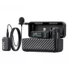 BOYA BOYAMIC 2-02 Traadita mikrofonisüsteem 2.4GHz, AI-põhine mürasummutus, 2 vastuvõtjat + 1 saatja (USB-C) Must